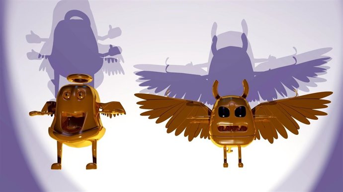 Los don angelitos en 3D para dar a conocer la situación de la Capilla San José