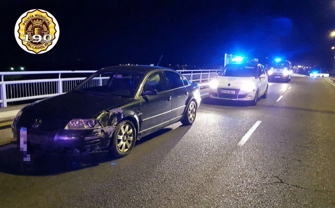 Vehículo robado y siniestrado en Valladolid