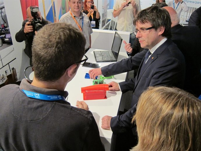 El pte.De la Generalitat Carles Puigdemont