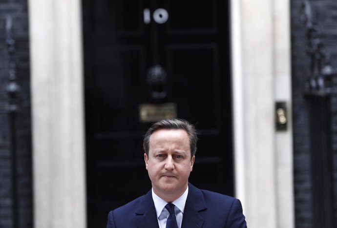 El primer ministro de Reino Unido, David Cameron, en Downing Street