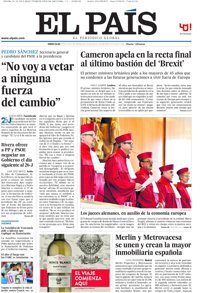 Las portadas de los periódicos de hoy, miércoles 22 de junio de 2016