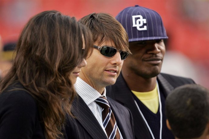 Katie Holmes Tom Cruise y Jamie Foxx