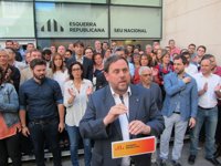 AV.- Oriol Junqueras pide la dimisión de Mariano Rajoy por "actos criminales" contra ERC