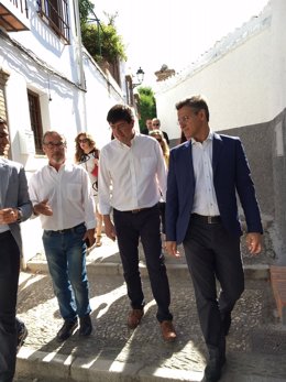 El líder andaluz de Ciudadanos visita Granada