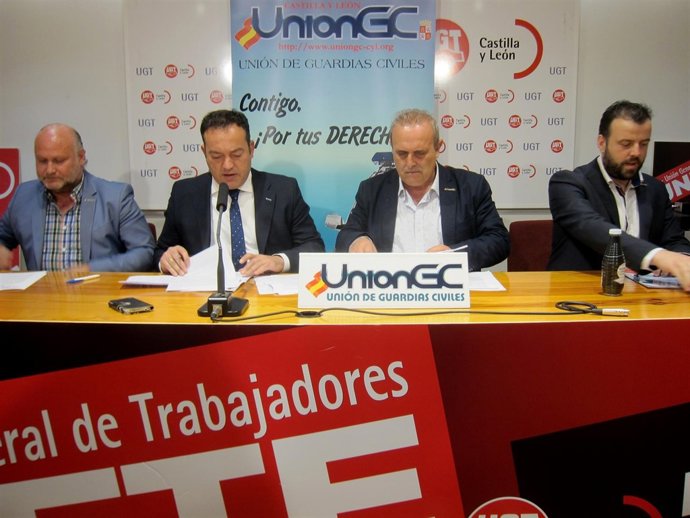 Representantes sindicales de la UniónGC. 