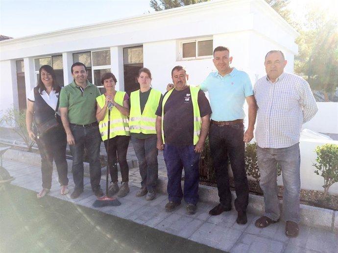 Guillermo Casquet ha visitado las obras del PFEA en Partaloa.