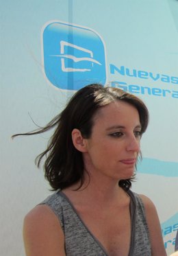La dirigente del PP Andrea Levy, en un acto en Valladolid. 