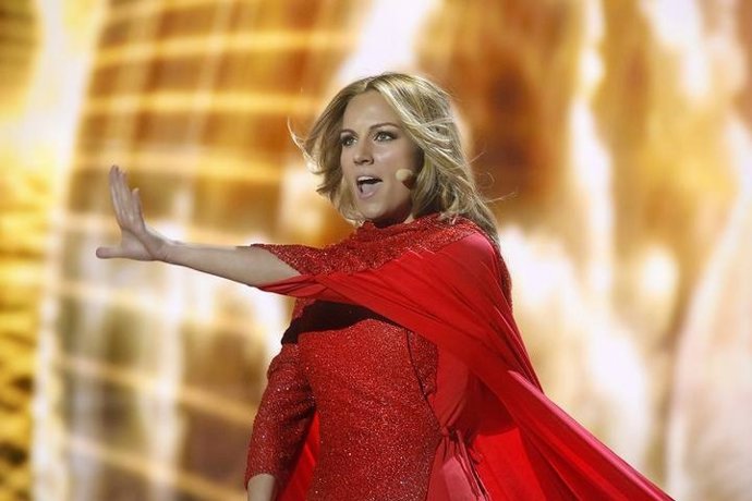 Primer ensayo de Amanecer, con Edurne. Festival de Eurovisión.