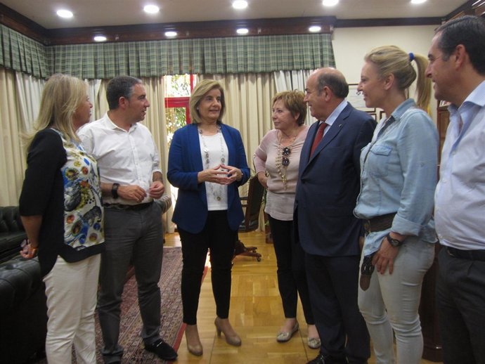 Fátima Báñez en un acto en Málaga 