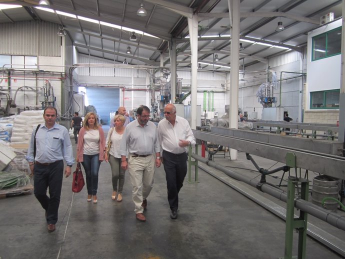 Visita del alcalde de Carmona a las instalaciones de Irritec