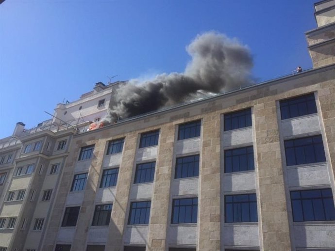 Incendio en el hotel Vincci Capitol de Madrid