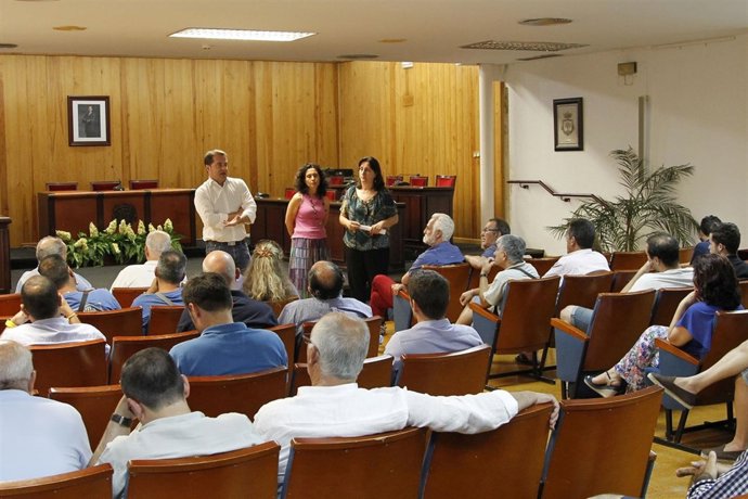 Reunión en el Ayuntamiento.