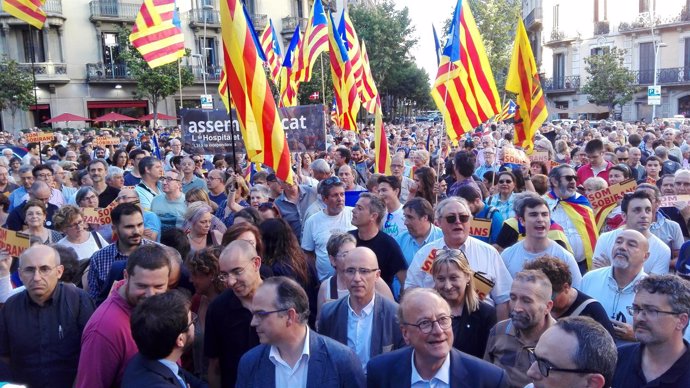 Concentración ante la Delegación del Gobierno en Catalunya