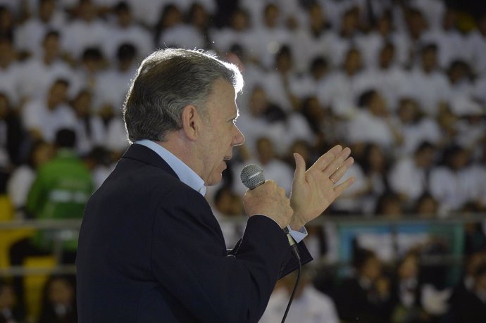 El presidente de Colombia, Juan Manuel Santos