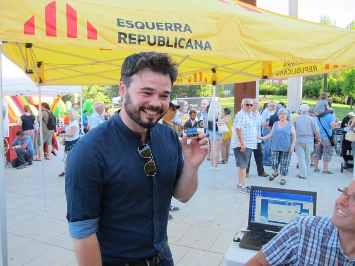 El candidato de ERC en el Congreso, Gabriel Rufián