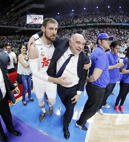 El entrenador del Real Madrid, Pablo Laso