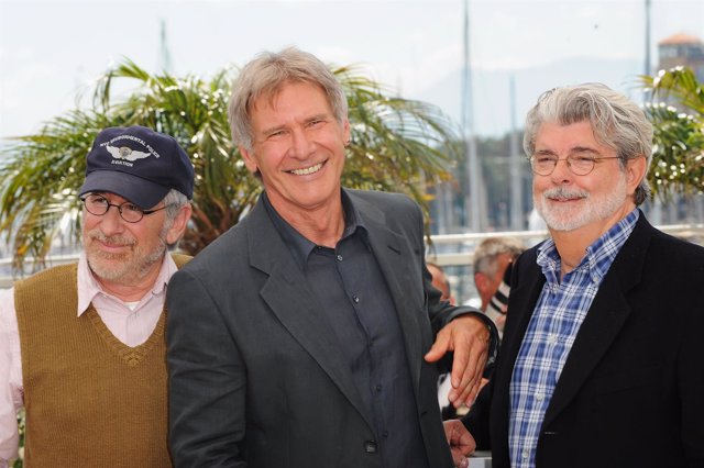 Steven Spielberg, Harrison Ford y George Lucas