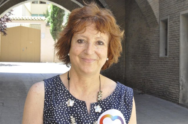 La candidata de Unidos Podemos Zaragoza Rosa Magallón (IU). 