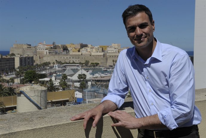 Pedro Sánchez, en su última visita a Melilla