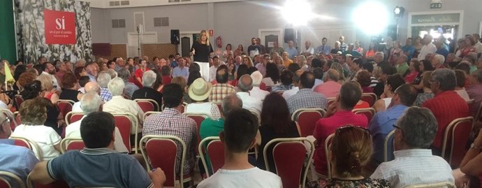 Susana Díaz participa en un acto de campaña en Guadix (Granada)
