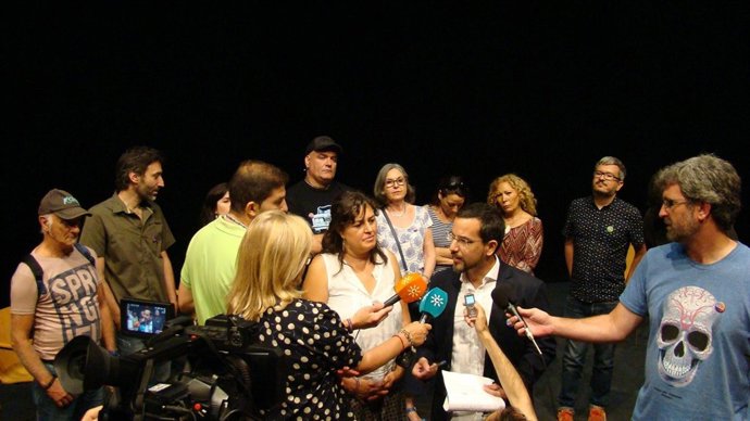 Honorato y Pascual en declaraciones a los periodistas