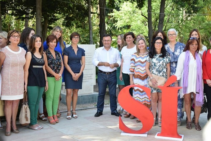 Miguel Ángel Heredia en un acto en Málaga 