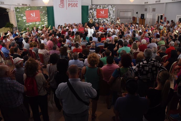 Susana Díaz durante un acto público en Guadix