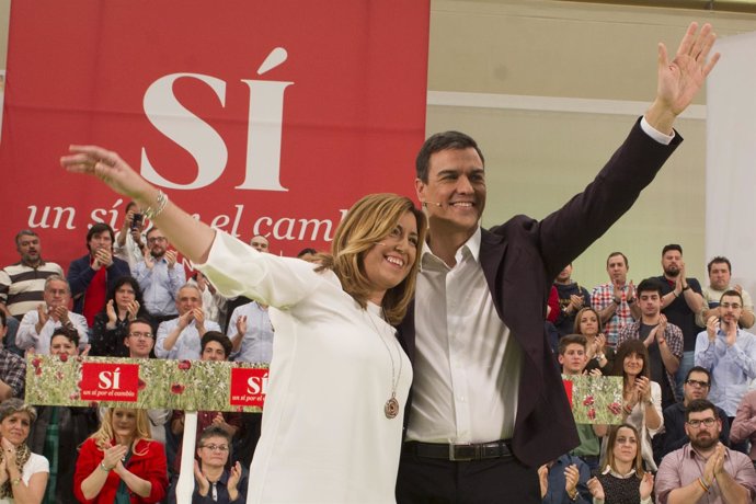 Susana Díaz y Pedro Sánchez 