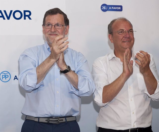 Rajoy y Monago en Zafra