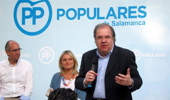 Juan Vicente Herrera en el acto político del PP en Peñaranda de Bracamonte