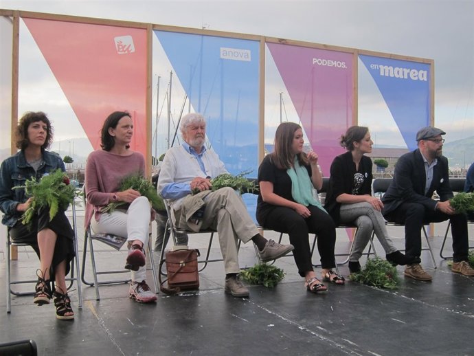 Mitin de En Marea con Bescansa en Vigo