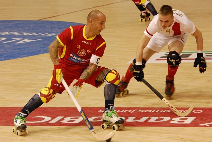 El jugador español de hockey Pedro Gil