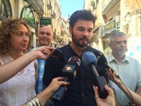 Brexit.- Gabriel Rufián (ERC): "Buena noticia para la democracia y fracaso para la UE"