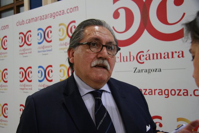 El presidente de la Cámara de Comercio Zaragoza, Manuel Teurel.