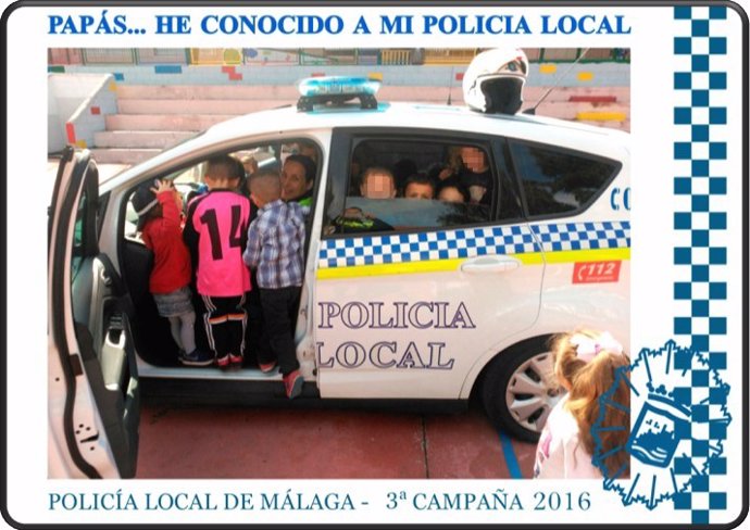 Campaña de la Policía Local de Málaga con escolares 