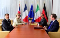 Merkel, Hollande y Renzi cierran filas para defender el proyecto europeo tras el Brexit