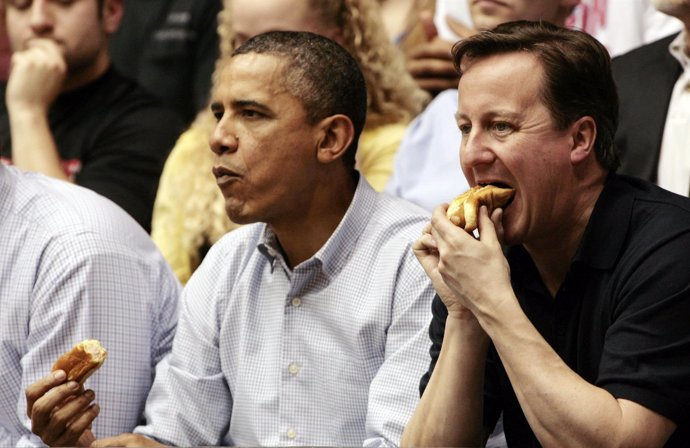 Barack Obama Y David Cameron 