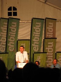 Otegi dice que EH Bildu defenderá en Madrid "la soberanía de Euskal Herria"