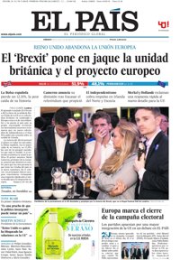 Las portadas de los periódicos de hoy, sábado 25 de junio de 2016