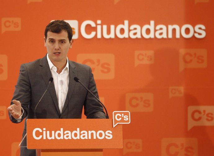 Albert Rivera en rueda de prensa