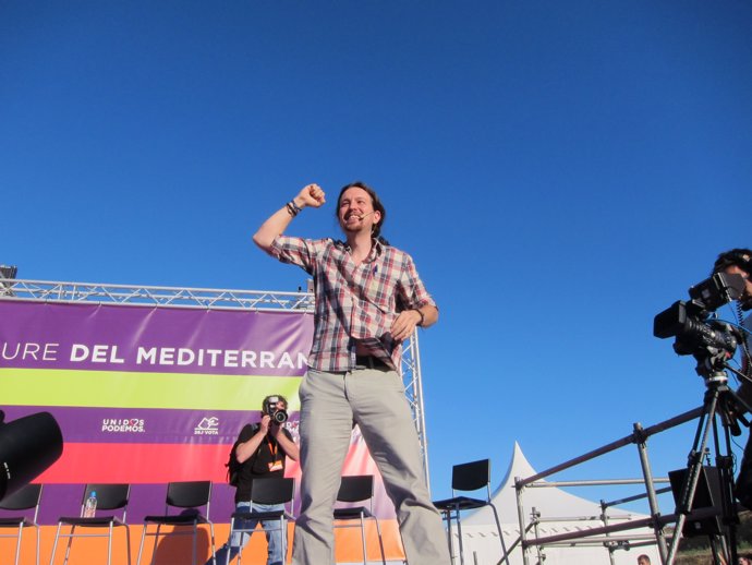 Mitin de Pablo Iglesias y Unidos Podemos Mes en Mallorca