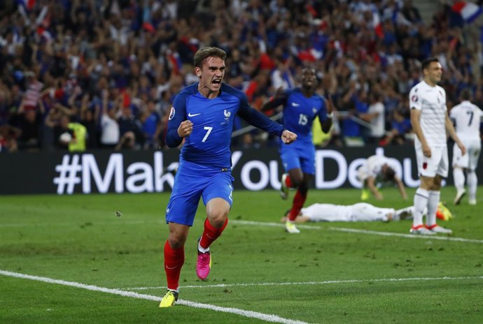 Antoine Griezmann con la selección de Francia
