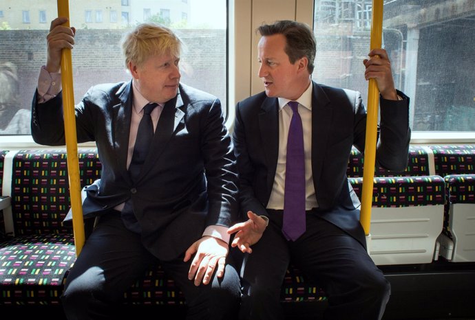 Boris Johnson y David Cameron