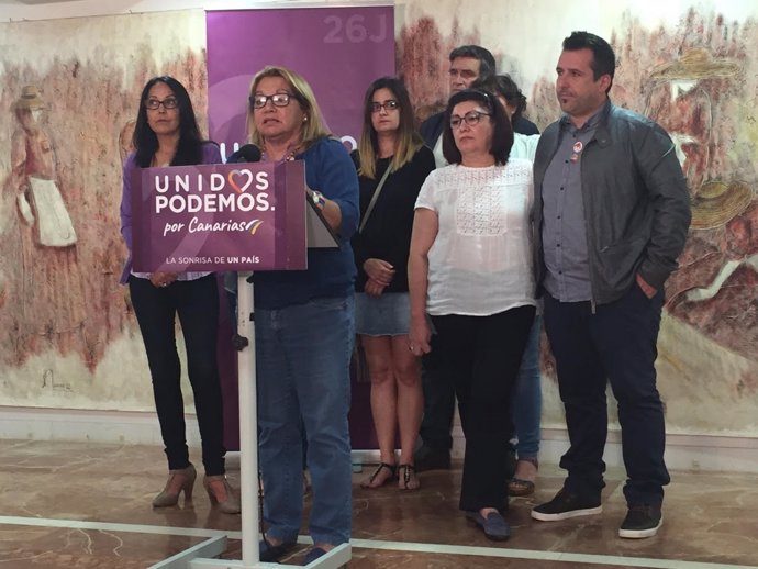 La cabeza de lista de Unidos Podemos al Congreso por Las Palmas