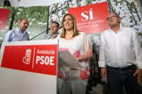 Susana Díaz: PSOE-A vuelve a salvar a la izquierda "del peligro del populismo"