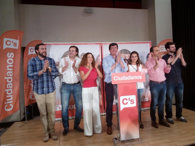 El presidente de Ciudadanos (C's) en el Parlamento andaluz, Juan Marín