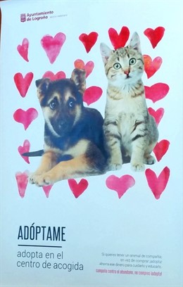 Cartel de la campaña 'Adóptame'