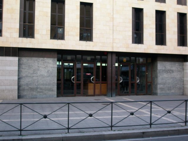 Edificio de los Juzgados, en la calle Angustias de Valladolid. 