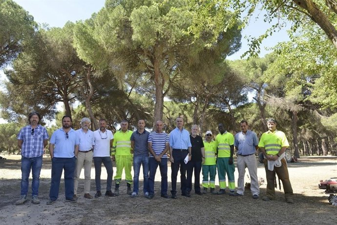 Finalización de las tareas de limpieza en el parque  de la Corchuela.
