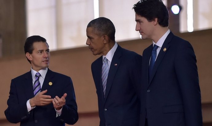 Peña Nieto, Obama y Trudeau